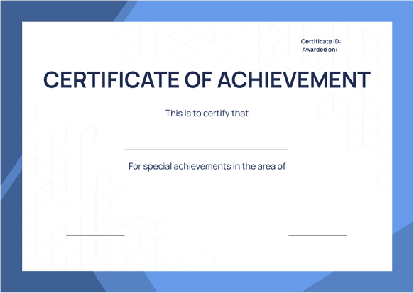 sample certificate